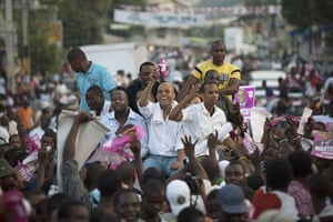 Haiti Elections: Presidential candidate Michel Martelly and musician Wyclef Jean