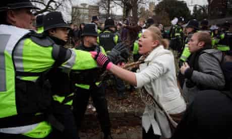 Scuffles erupt at Bristol University during today’s demonstrations