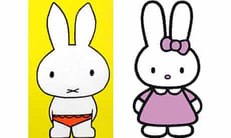 Miffy and Cathy the rabbits