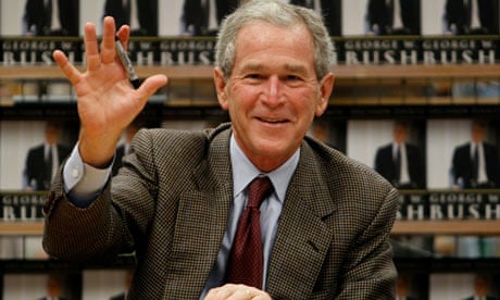 George W. Bush Signs Copies Of Memoir "Decision Points"
