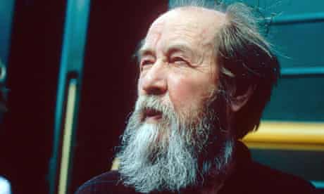 Russian author Alexander Solzhenitsyn