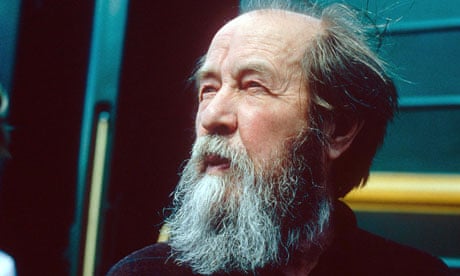 Russian author Alexander Solzhenitsyn 