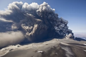 2010 year in science: Eyjafjallajokull volcano erupting in Iceland