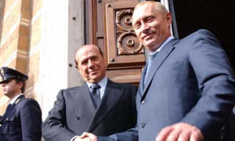 Vladimir Putin and Silvio Berlusconi