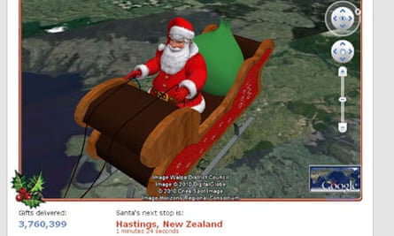 Norad Santa Tracker Drops Google Maps For Bing This Christmas Christmas The Guardian