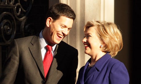 David Miliband and Hillary Clinton