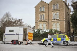 Joanna Yeates : 23 December: Police outside the ground floor flat in Clifton, Bristol