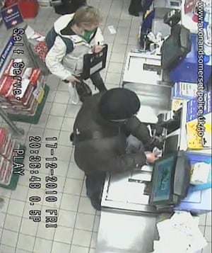 Joanna Yeates : 17 December: CCTV image of Joanna Yeates buying a pizza in a Tesco Express