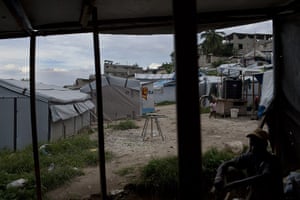 Haiti Cité Maxo: General view of the camp settlement Cite Maxo Petionville, Port-Au-Prince