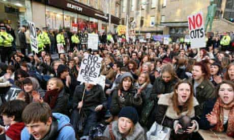 Glasgow student protest