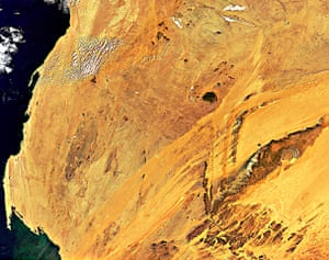 Satellite Eye:  Sahara Desert of Mauritania in northern Africa