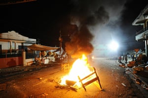 Haiti : Supporters of presidential candidate Mic
