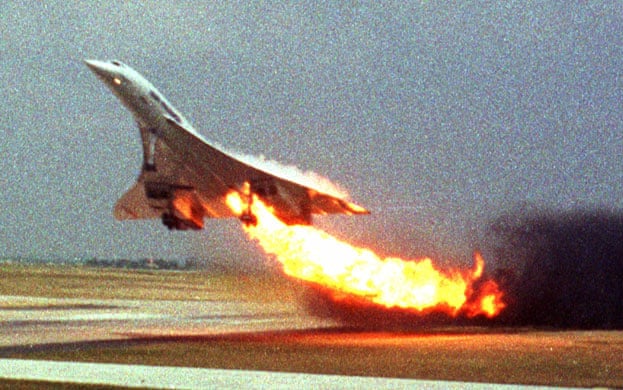 Concord crash after takeoff