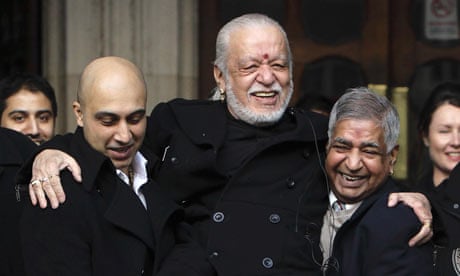 Davender Ghai celebrates after winning the right to be cremated on an open-air funeral pyre.