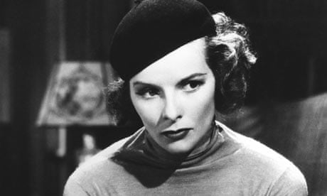 Actress Katharine Hepburn Wearing Beret