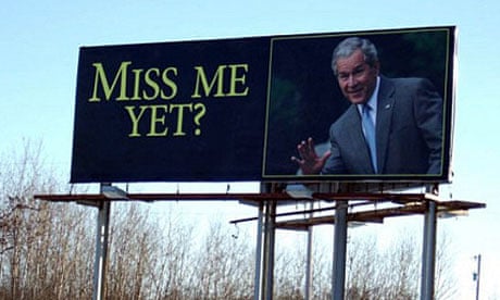 'Miss me yet?' George Bush billboard, Minnesota