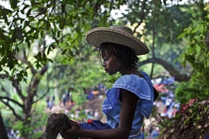 Haiti Exhibit Sale: Pilgrim at Saut D'eau, Haiti