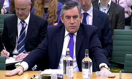 Gordon Brown speaks to the Commons liaison committee on 2 February 2010.
