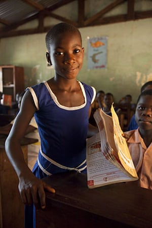 Ghana: An 8 year old pupil at Brepaw Kpeti Primary
