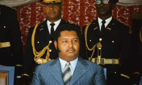 Jean-Claude 'Baby Doc' Duvalier in Port-au-Prince in 1975. 