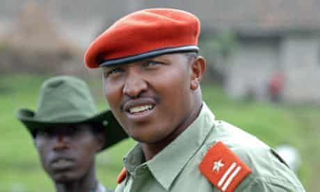 Bosco Ntaganda, the leader of the Congo rebels, at his mountain base in Kabati