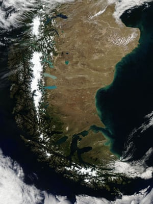 Satellite Eye on Earth: Chile and the Patagonian region of Argentina, Patagonia