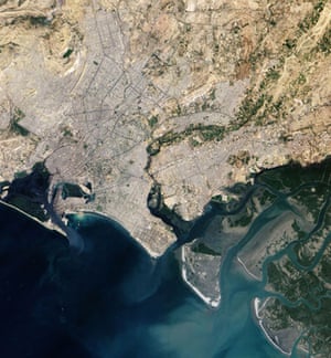 Satellite Eye on Earth: Pakistan's seaport city of Karachi 