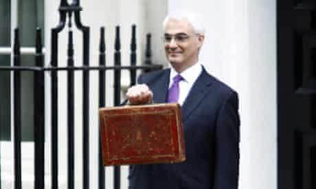 Alistair Darling on budget day 2008.