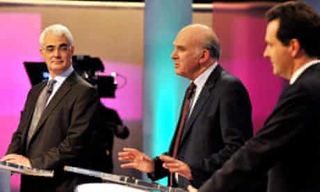 Vince Cable won most applause in live TV debate with Alistair Darling and George Osborne