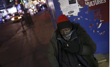 Heavy, the last homeless person in the Times Square.