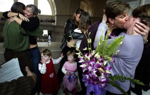 Gay weddings: Just married gay spouses in San Francisco, California