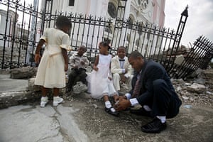 24 hours in pictures: Wedding in Port-au-Prince, Haiti