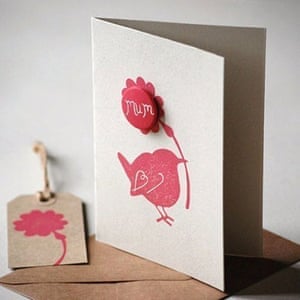 Mother's day: hannah madden etsy hand printed card
