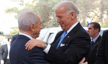 U.S. Vice President  Joe Biden meets with Israeli President Peres