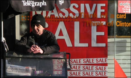 A stand selling the Belfast Telegraph
