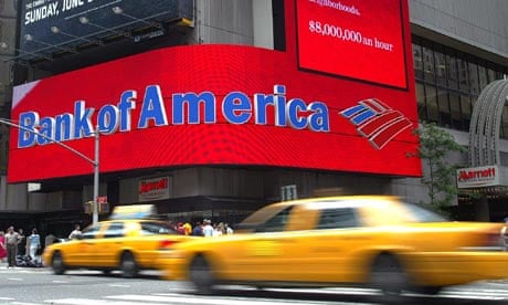 Bank of America branch in New York's Times Square