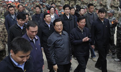 China's President Hu Jintao visits quake-hit Gyegu town