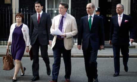 Government ministers outside Downing Street