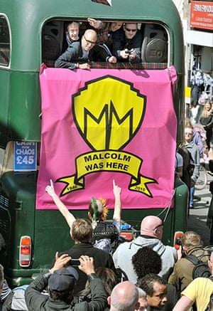Malcolm McLaren's funeral: Malcolm McLaren's funeral