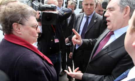 Gordon Brown and Gillian Duffy