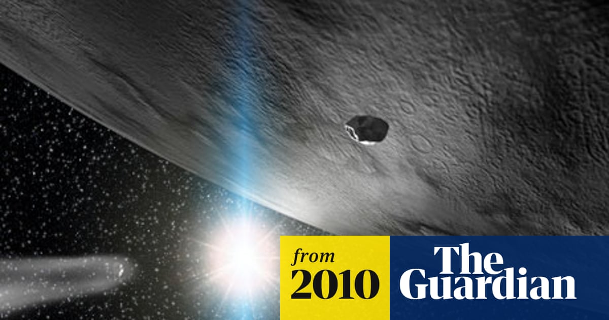 asteroid coated with ice suggests