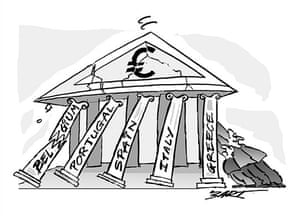 Greece cartoons: Cartoon on the Greek economic crisis