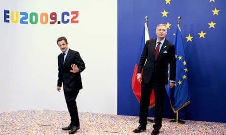Mirek Topolanek with Nicolas Sarkozy