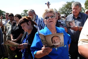 Terre'Blanche's funeral in South Africa