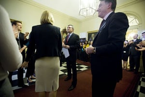 Behind the scenes: Gordon Brown prepares to leave Downing St for the last time