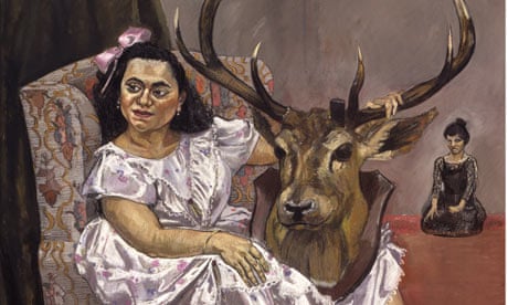 Detail from Snow White Playing with her Father's Trophies (1995) by Paula Rego
