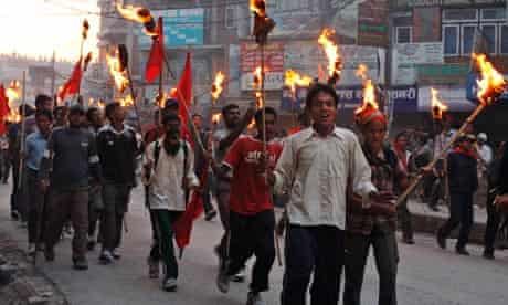 maoist marchers nepal