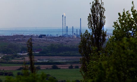 The Pitsea landfill site in Essex, which the RSPB is to manage as a nature reserve