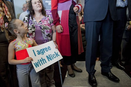 Campaigning with Clegg: Nick Clegg's speech to supporters on a visit to Newport, Wales