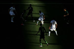 World Cup Day 3: A general view of action during the Algeria v Slovenia match